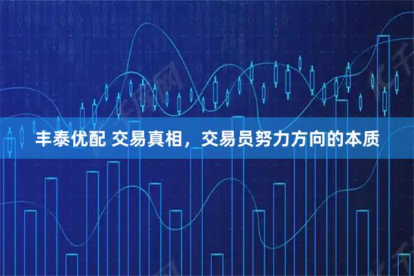 丰泰优配 交易真相，交易员努力方向的本质